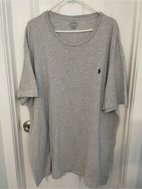 Polo by Ralph Lauren Light Gray Short Sleeve Crew Tee with Navy Pony